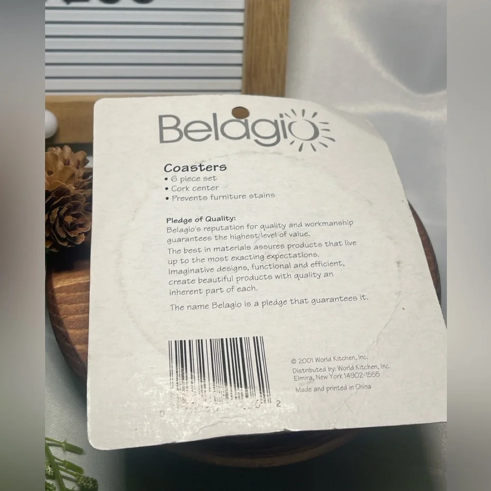 Belagio Coasters 6 Piece Set
